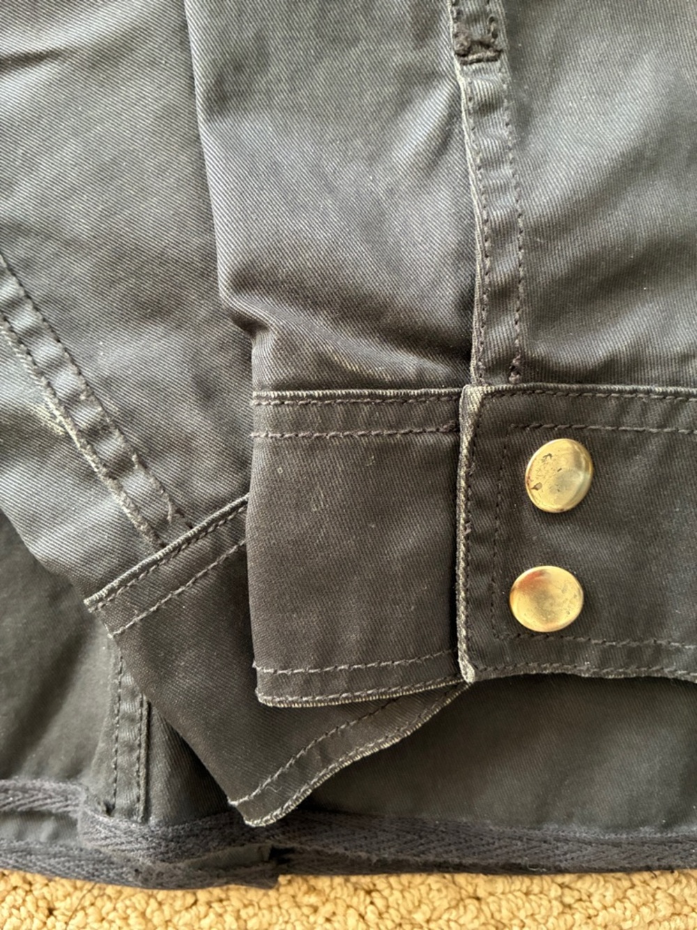 J. Crew Relaxed Boyfriend Field Jacket Olive Green Jacket Sz. Medium - Picture 11 of 12